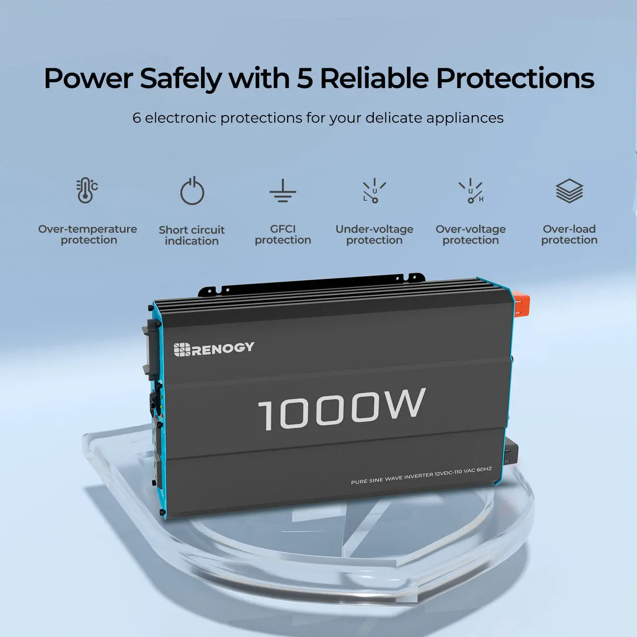 1000W 12V Pure Sine Wave Inverter - Image 8