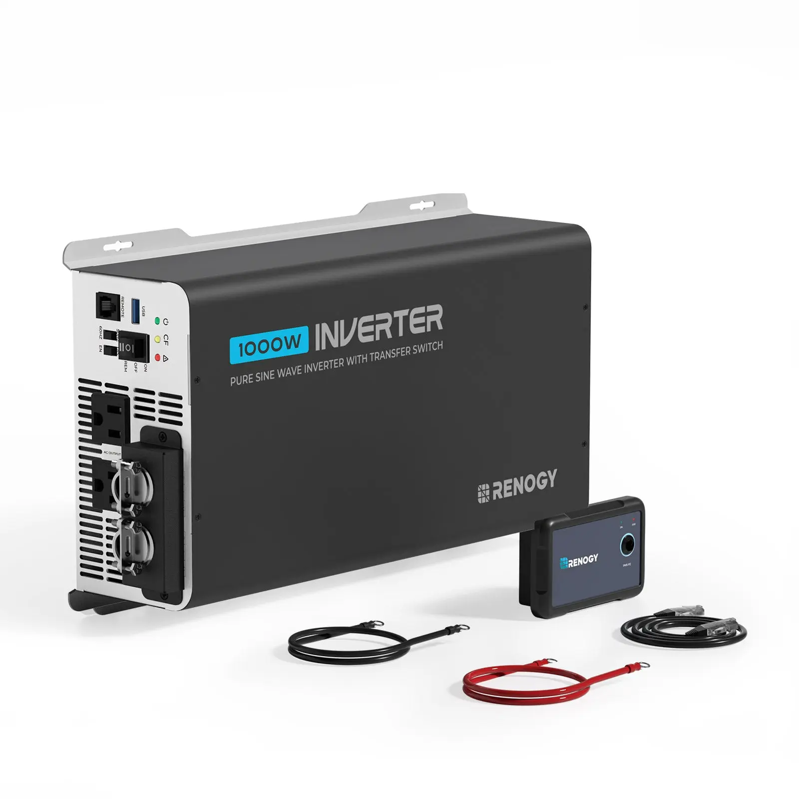 1000W 12V Pure Sine Wave Inverter with UPS Transfer Switch and Built-in Bluetooth - Image 11