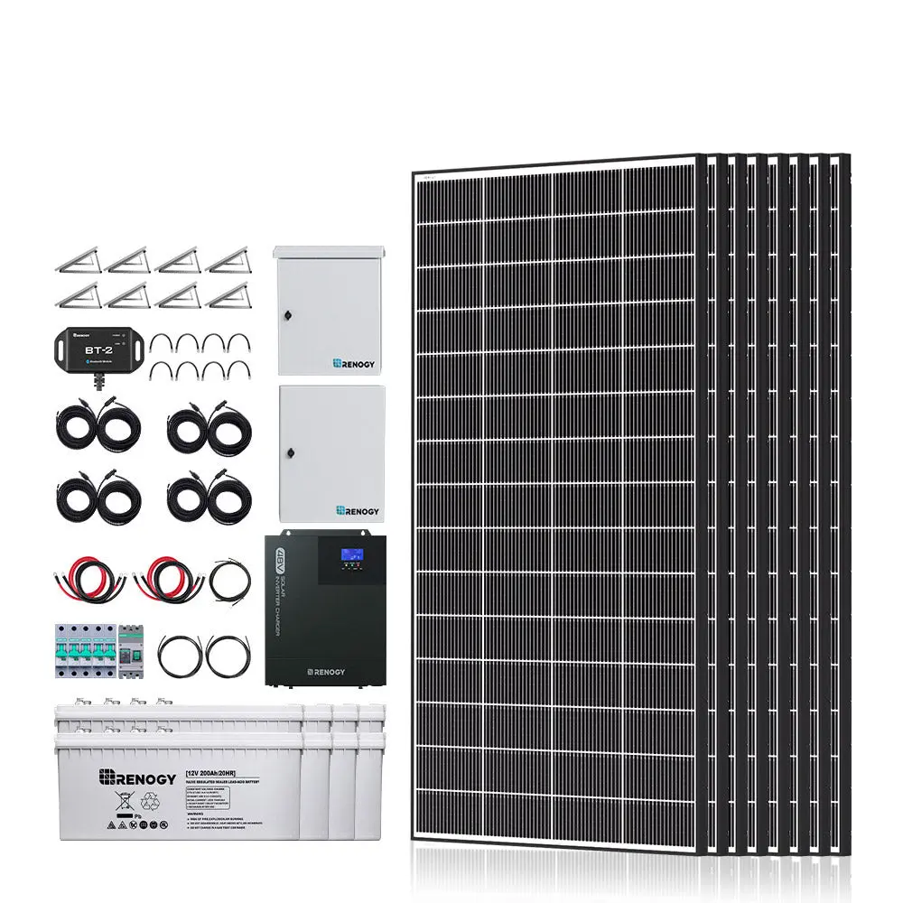 1200W/2500W Complete Solar Kit with 9.6kWh Batteries - Image 11