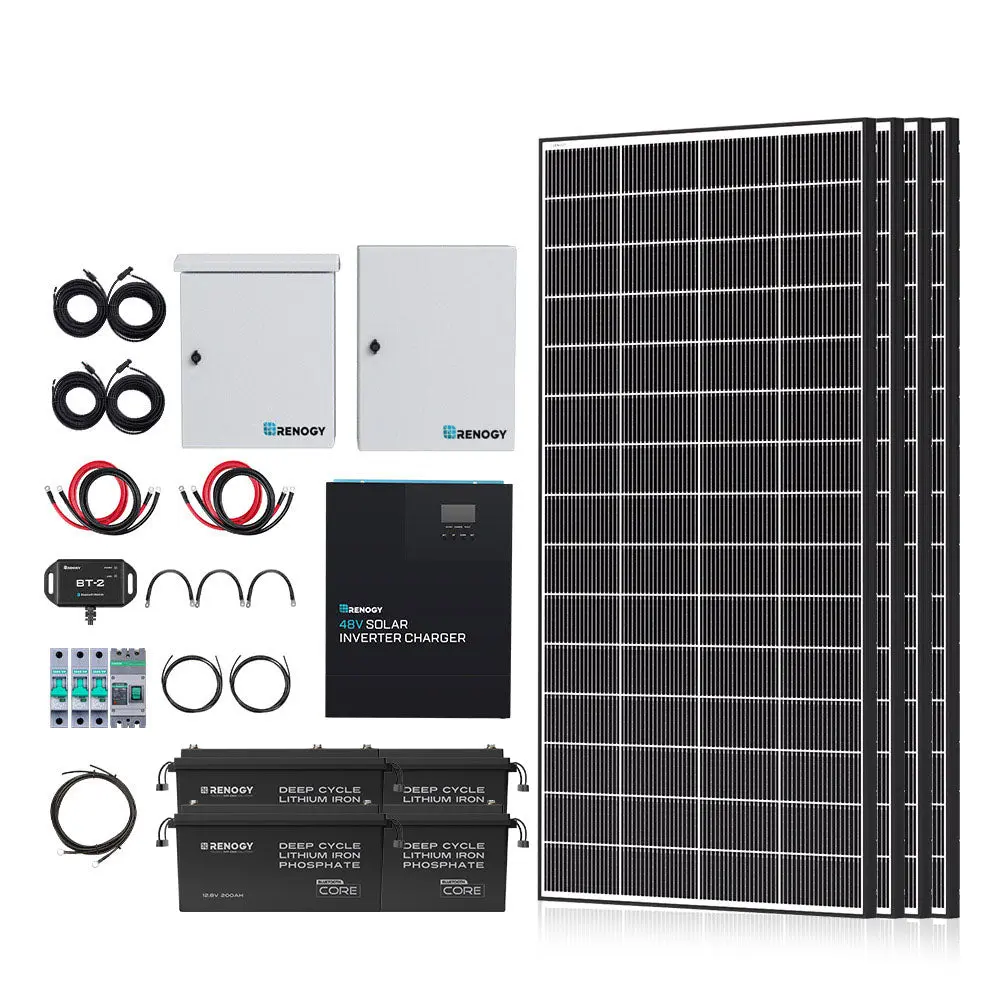 1200W/2500W Complete Solar Kit with 9.6kWh Batteries - Image 12