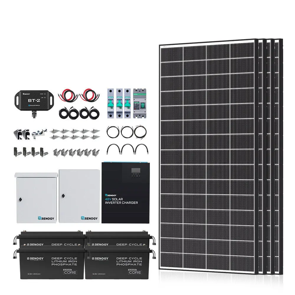 1200W/2500W Complete Solar Kit with 9.6kWh Batteries - Image 13