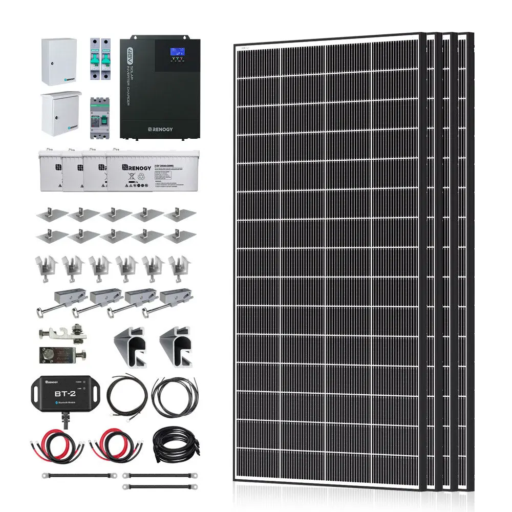 1200W/2500W Complete Solar Kit with 9.6kWh Batteries - Image 8