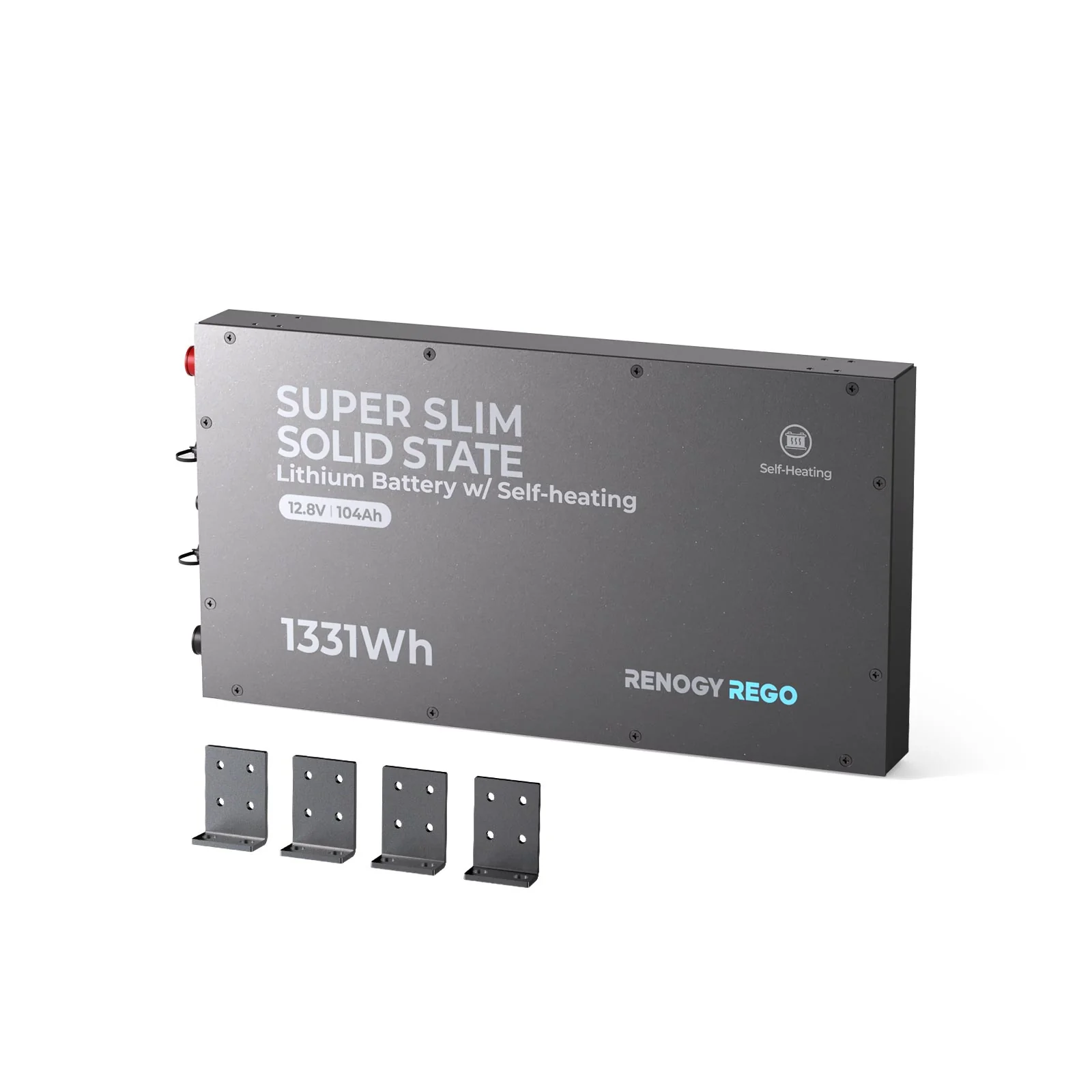 12V 104Ah Super Slim Lithium Iron Phosphate Battery with Self-Heating | Rego Series - Image 8