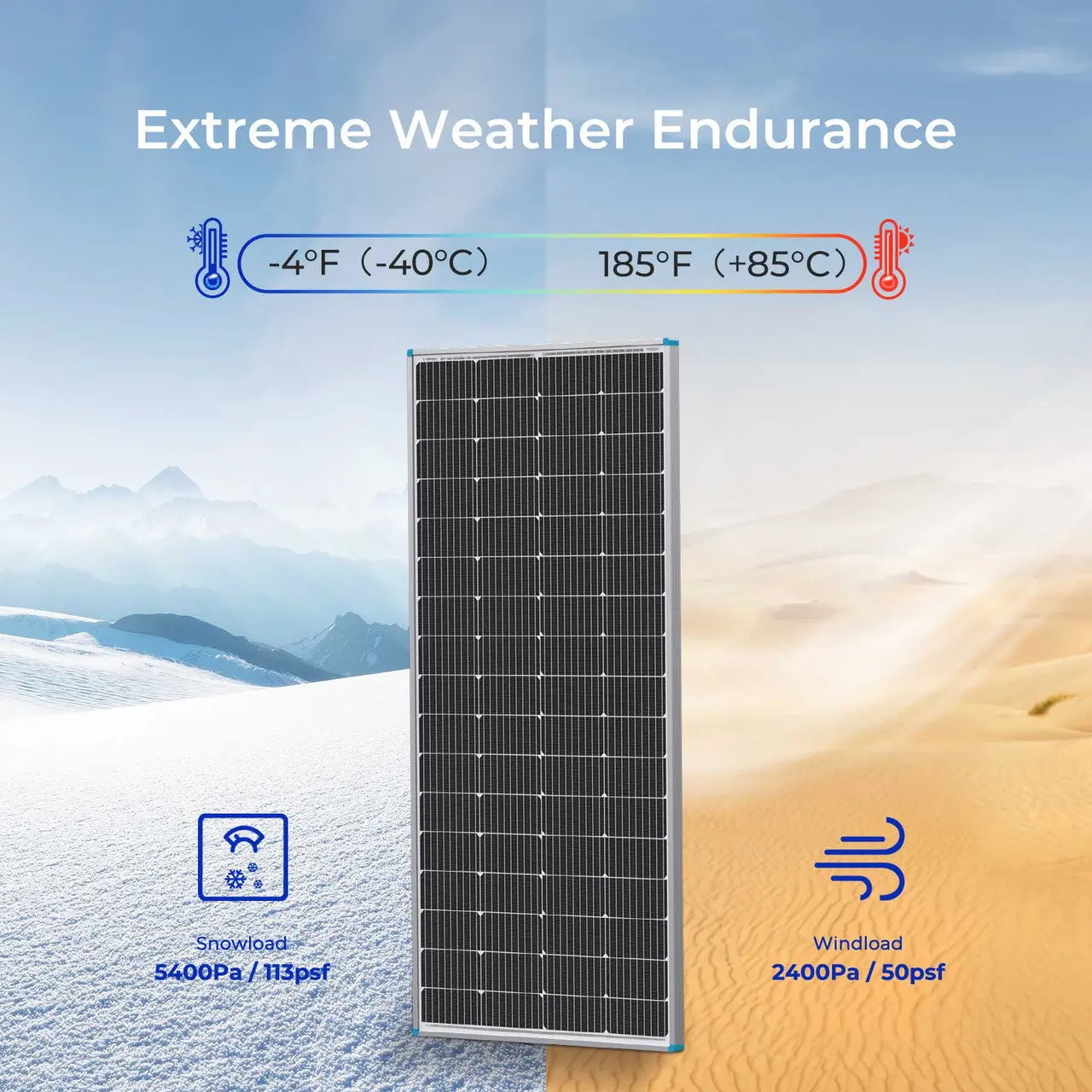 200 Watt 12 Volt Monocrystalline Solar Panel with 40 Amp MPPT Charge Controller - Image 4