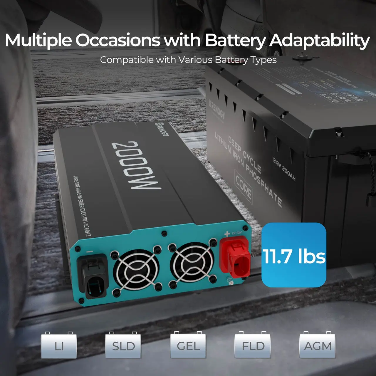2000W 12V Pure Sine Wave Inverter - Image 4