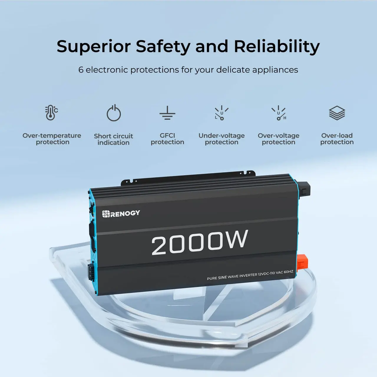 2000W 12V Pure Sine Wave Inverter - Image 8