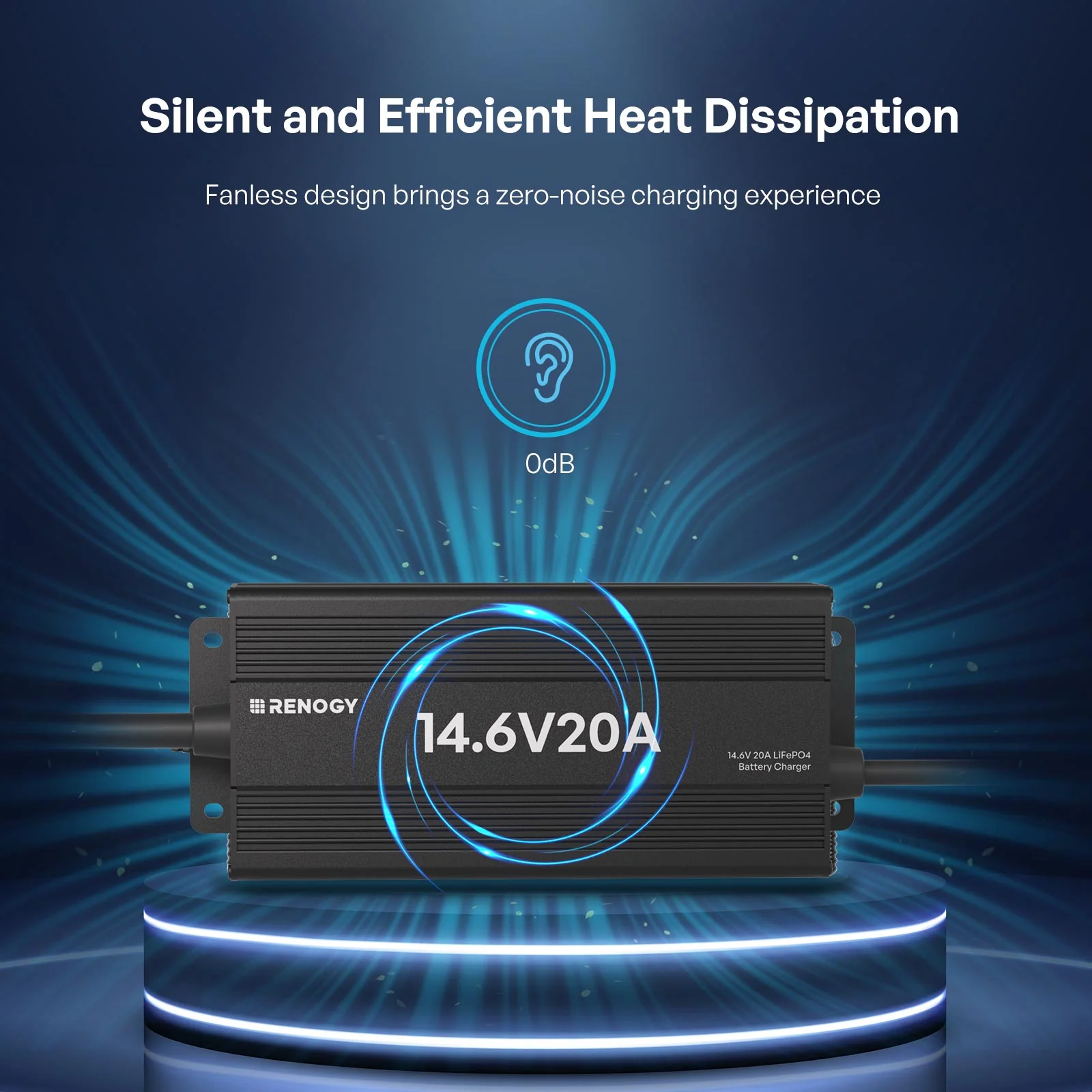 12V 20A/24V 10A AC-to-DC LFP Portable Battery Charger - Image 7