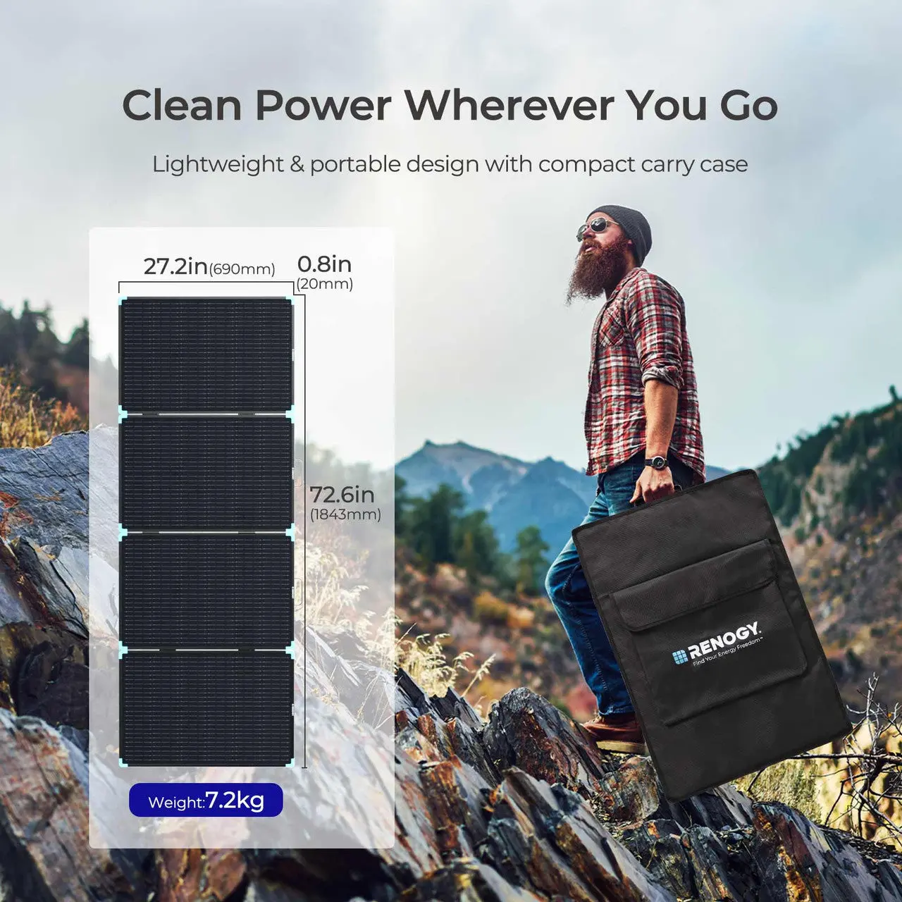 220W Lightweight Portable Solar Panel Suitcase - Image 8