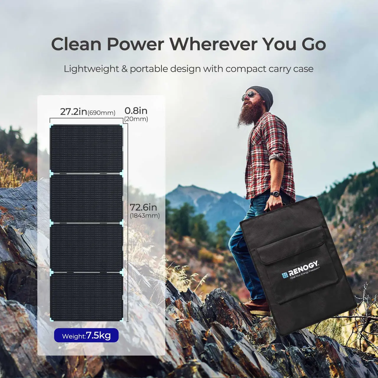 220W Lightweight Portable Solar Panel Suitcase - Image 9