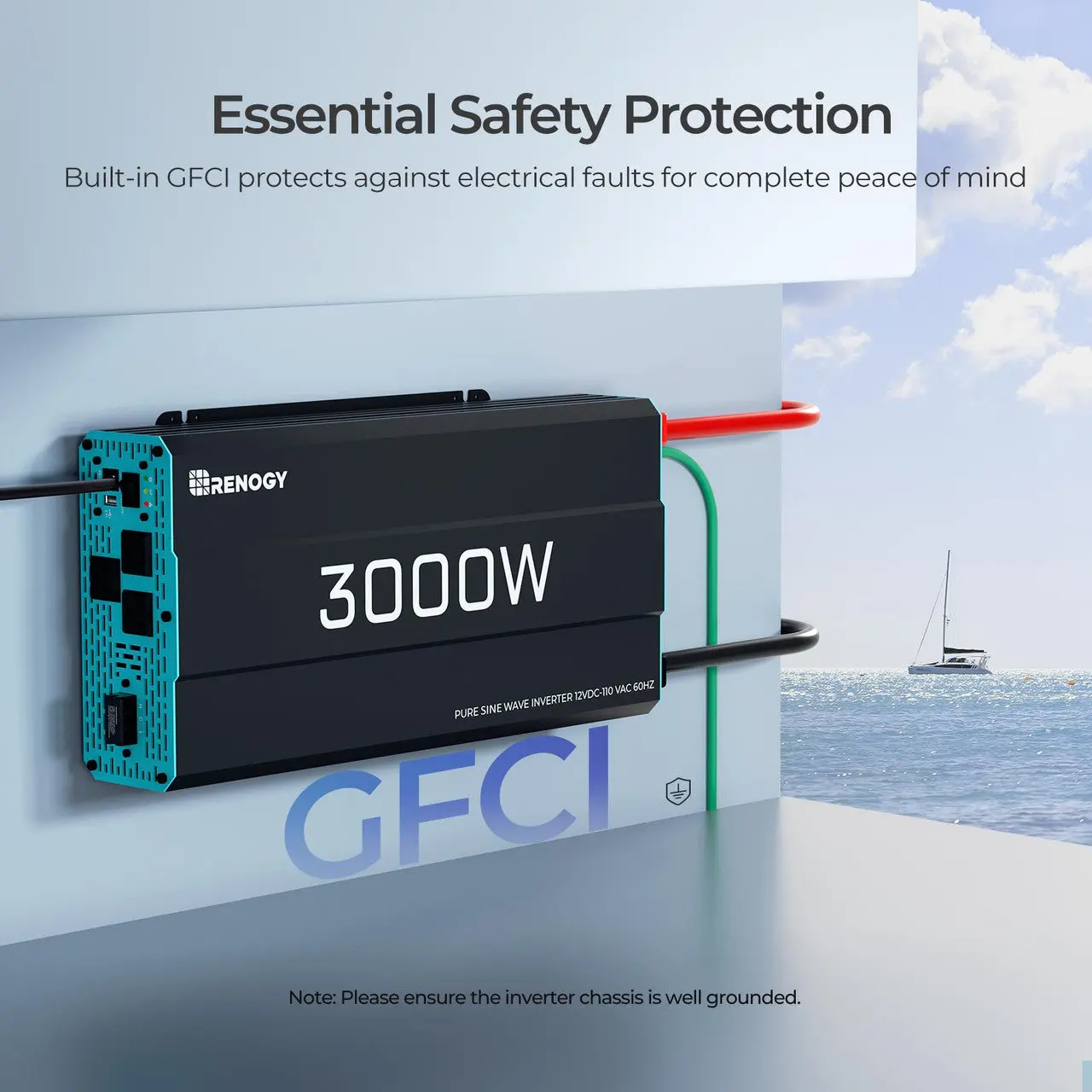 700W/1000W/2000W/3000W 12V Pure Sine Wave Inverter - Image 6