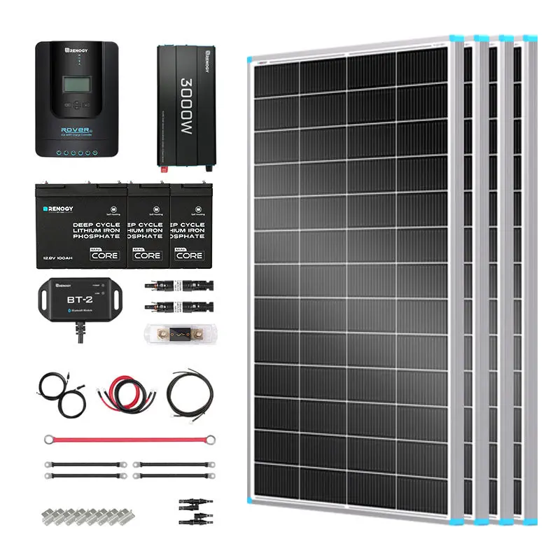 800W 12V Complete Solar Panel Kit with 3.6kWh Battery - Image 11