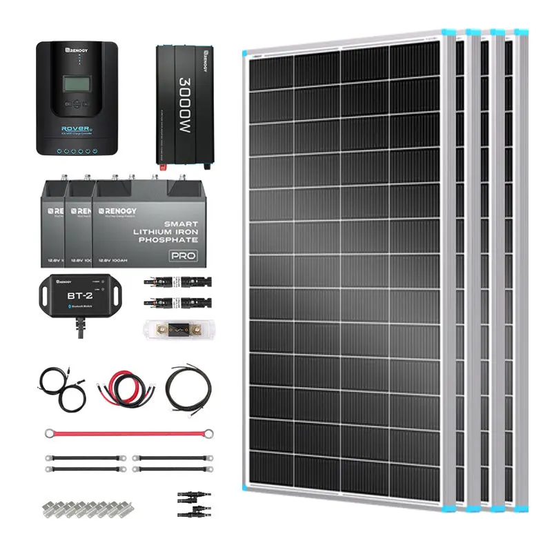 800W 12V Complete Solar Panel Kit with 3.6kWh Battery - Image 9