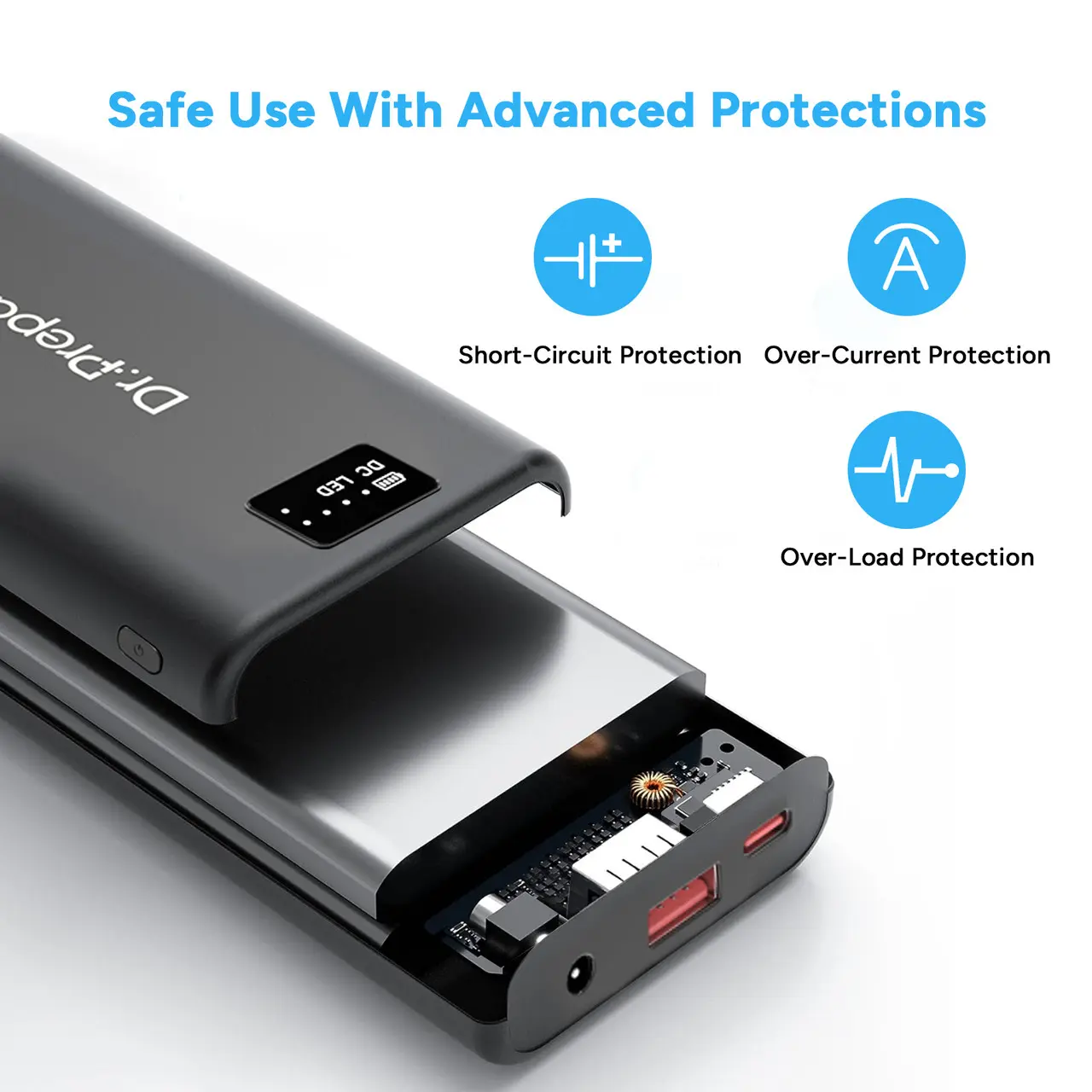 Dr. Prepare 16000mAh Portable Battery Fast-Charging Power Bank for Heated Vest - Image 6