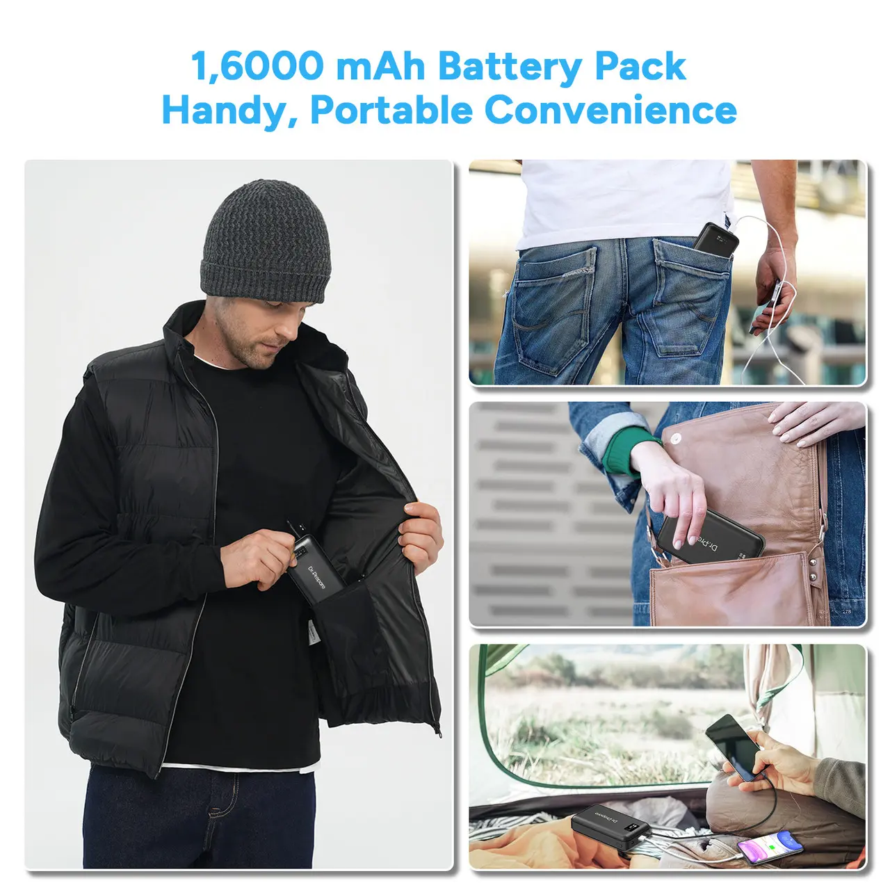 Dr. Prepare 16000mAh Portable Battery Fast-Charging Power Bank for Heated Vest - Image 7