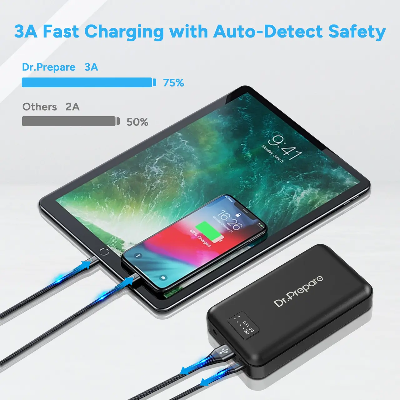 Dr. Prepare 16000mAh Portable Battery Fast-Charging Power Bank for Heated Vest - Image 9
