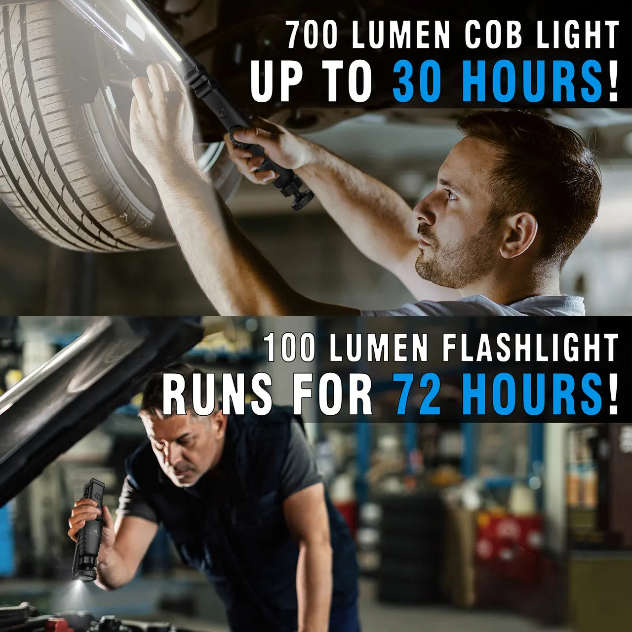 Dr. Prepare 700-lumens 3200mAh Foldable Rechargeable LED Work Light - Image 10