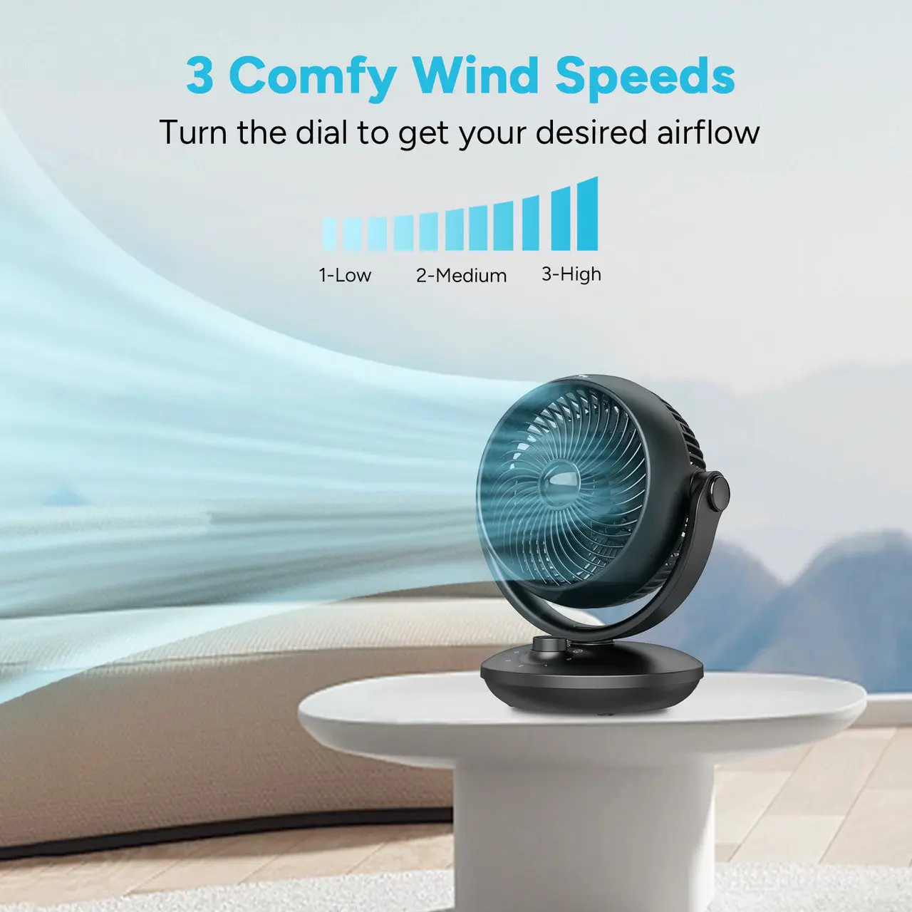 Dr.Prepare 8" Air Circulator Fan - Image 3