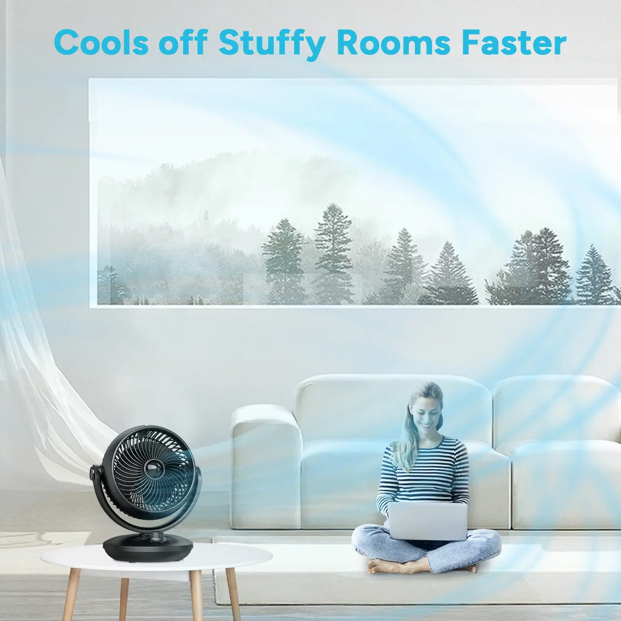 Dr.Prepare 8" Air Circulator Fan - Image 5