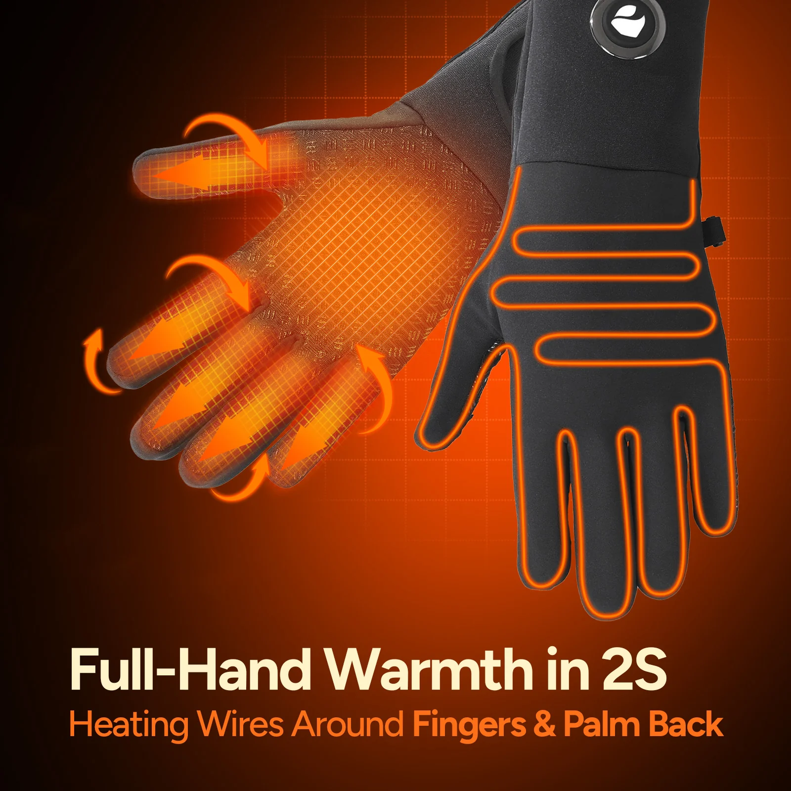 Dr.Prepare Heated Gloves with 7.4V 3200mAh Battery - Image 2