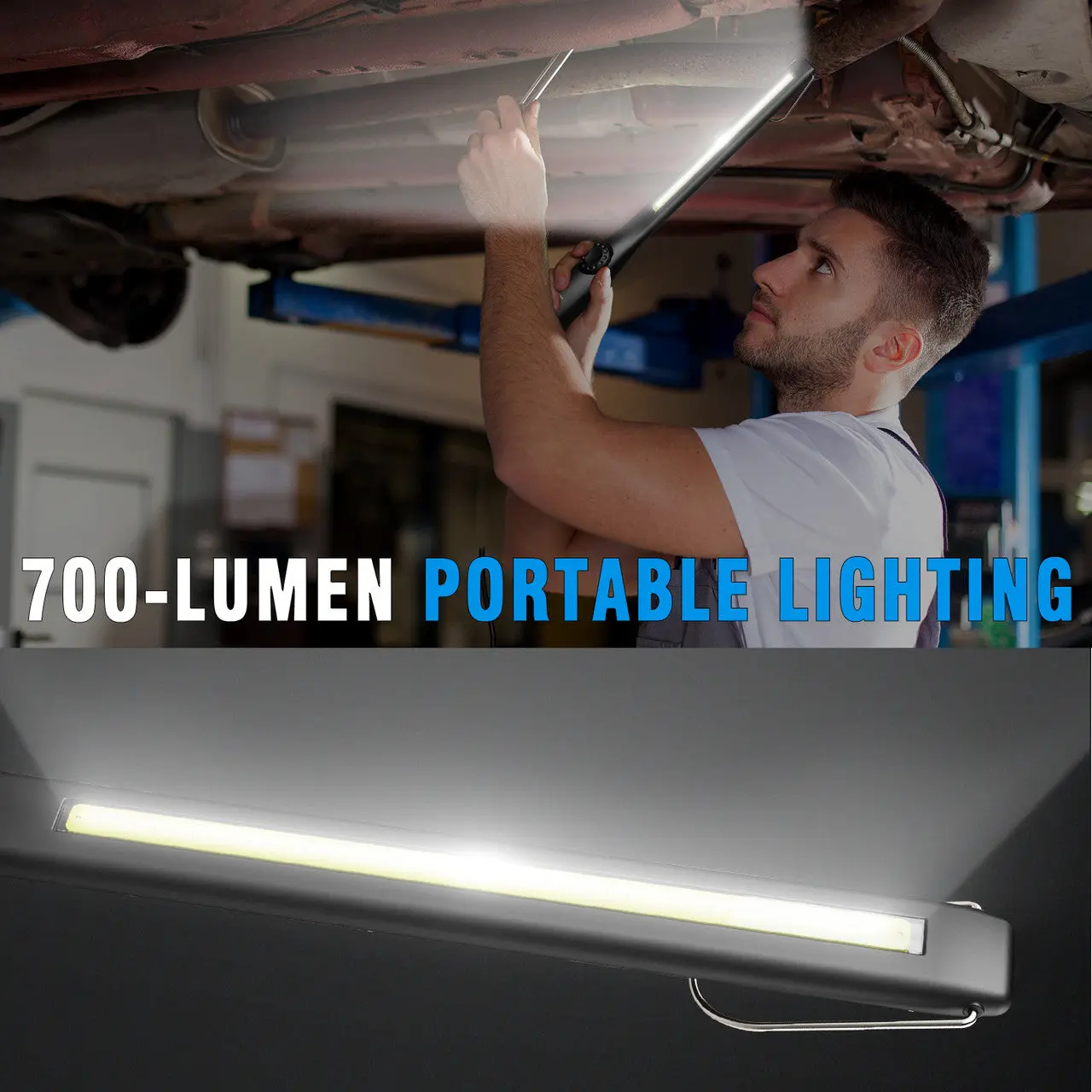 Dr. Prepare LED Work Light, 700 Lumens Rechargeable Work Light - Image 5