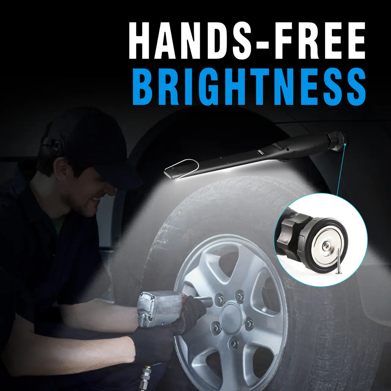 Dr. Prepare LED Work Light, 700 Lumens Rechargeable Work Light - Image 8