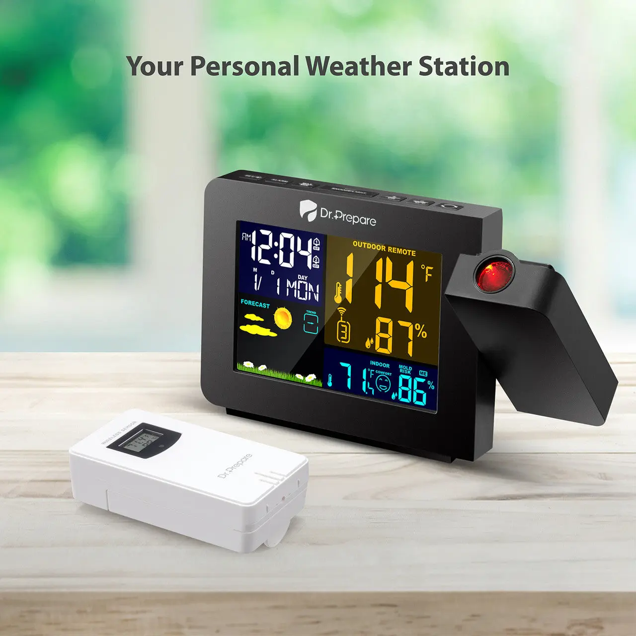 Dr. Prepare Projection Alarm Clock 002 DPWS-OUT-002-US - Image 3