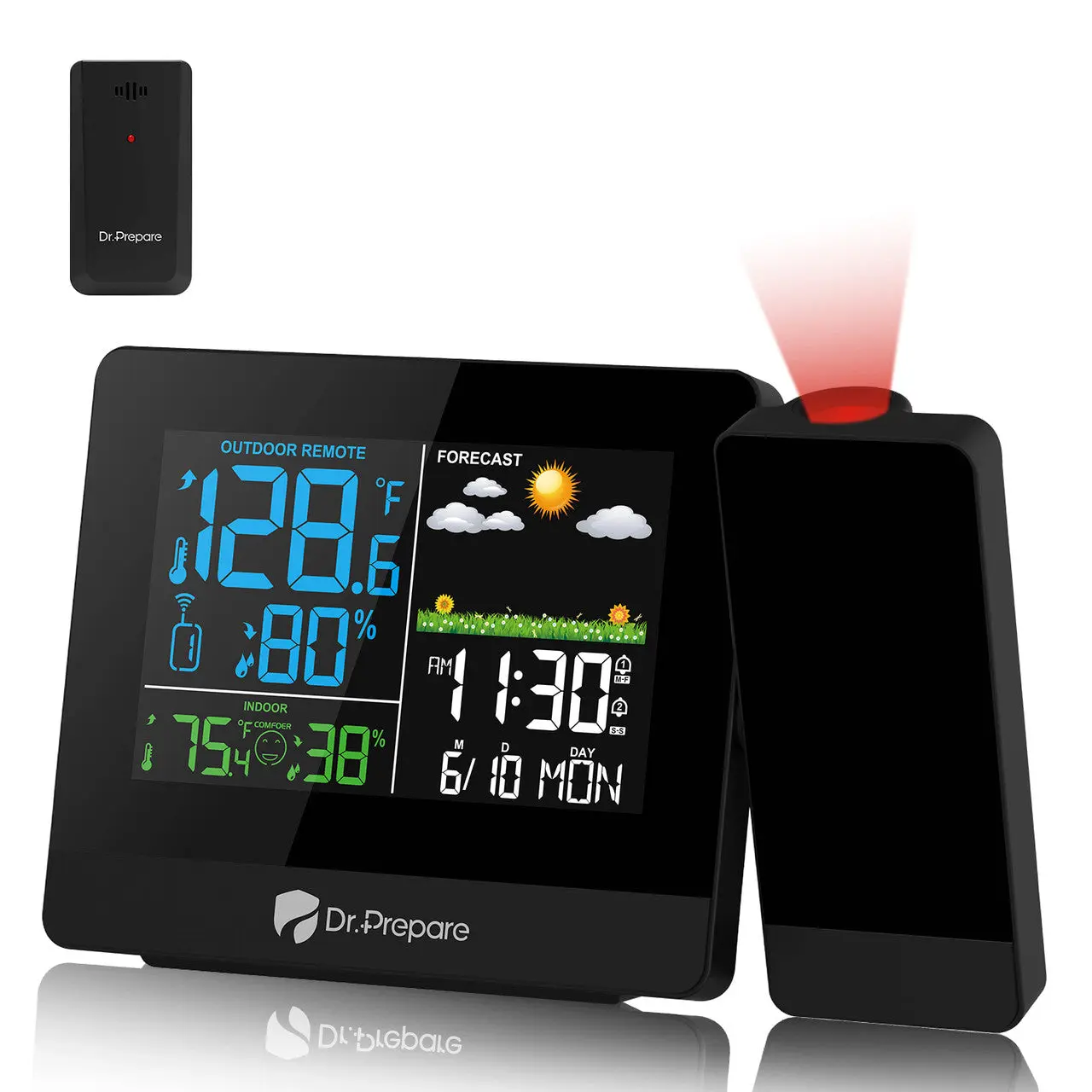 Dr. Prepare Projection Alarm Clock 003 DPWS-OUT003-US - Image 2