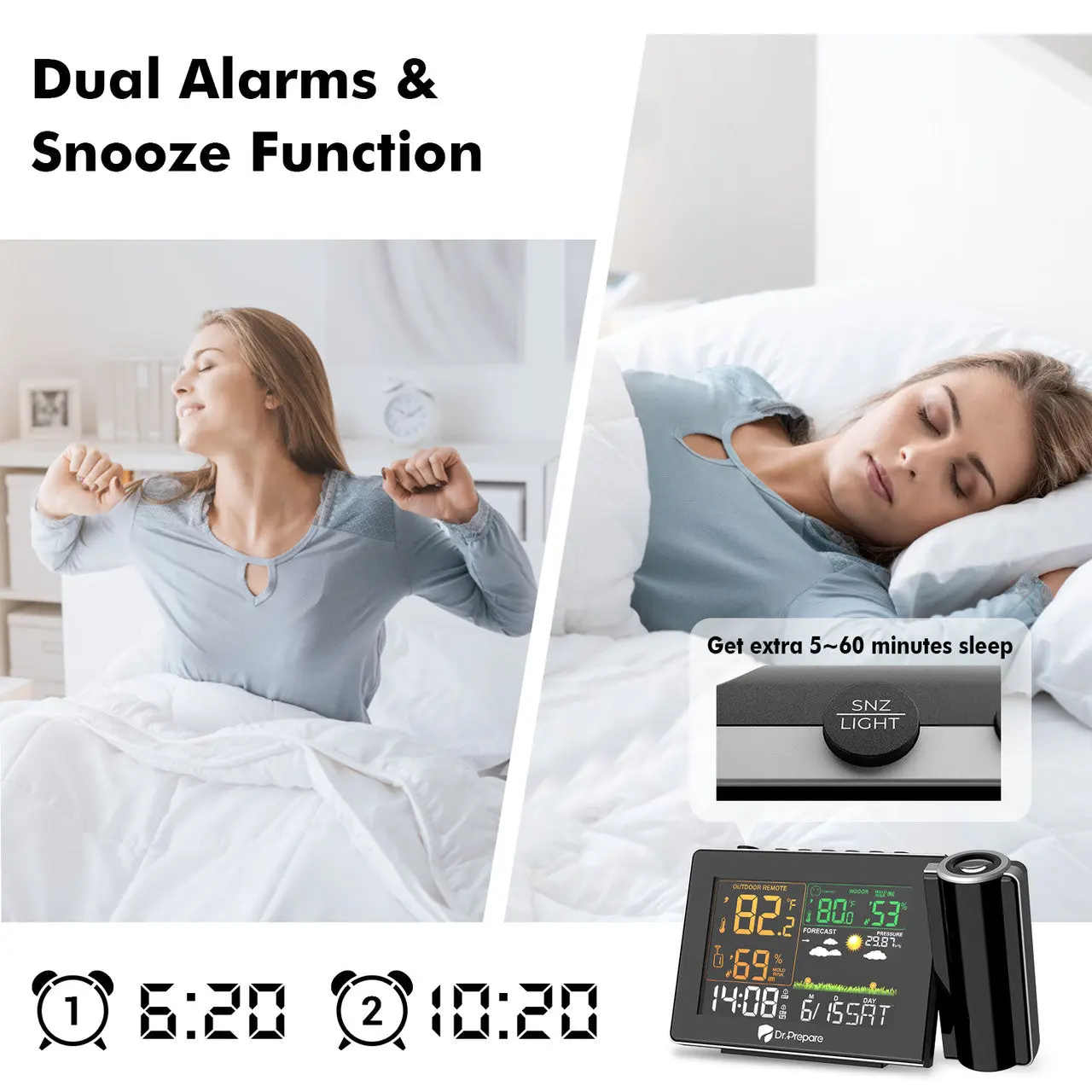 Dr. Prepare Projection Alarm Clock 005 - Image 6
