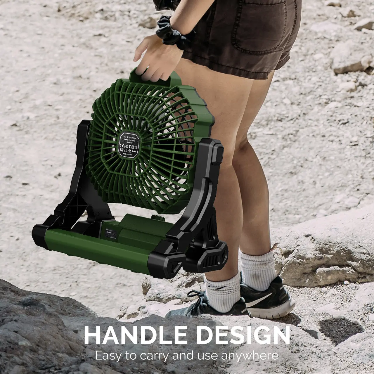 Dr.Prepare X35 Portable Camping Fan with LED Light - Image 10