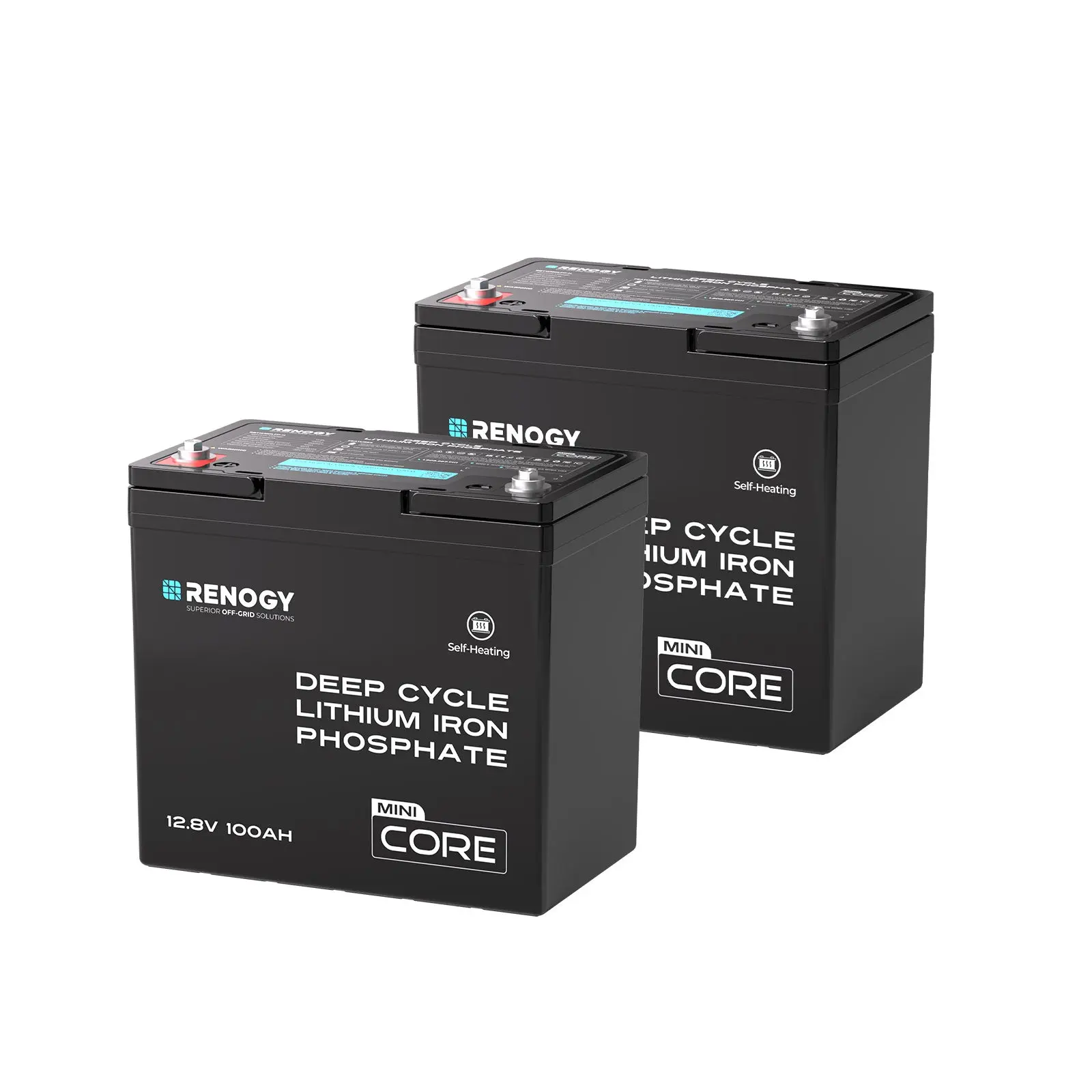 Mini Size 12V 100Ah DuoHeat Tech Lithium Iron Phosphate Battery - Image 4