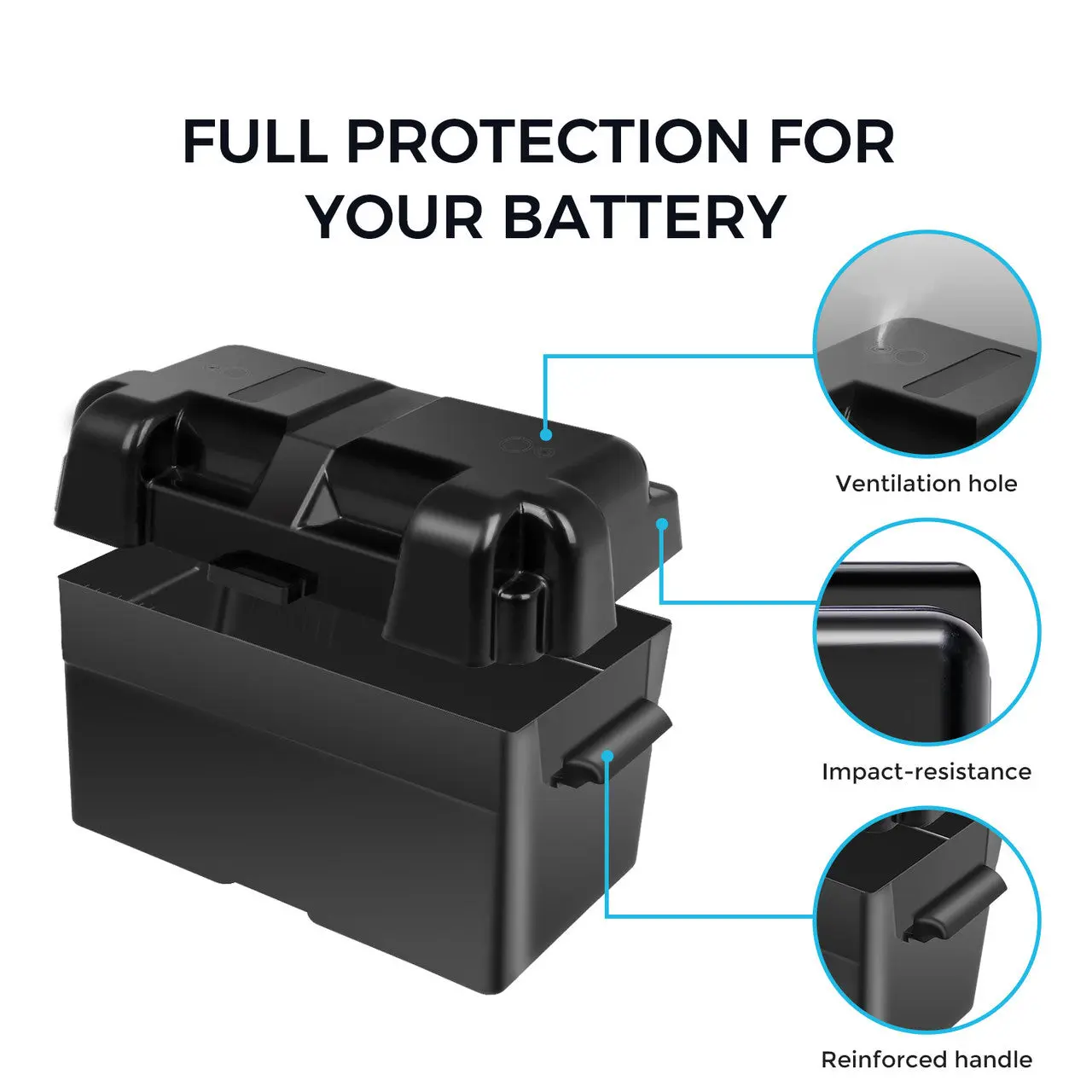 Heavy Duty Battery Box for Group 24-31 Battery Sizes - Image 5