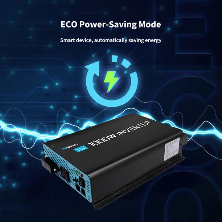 Refurbished 1000W 12V Pure Sine Wave Inverter with Power Saving Mode (New Edition) - Image 6