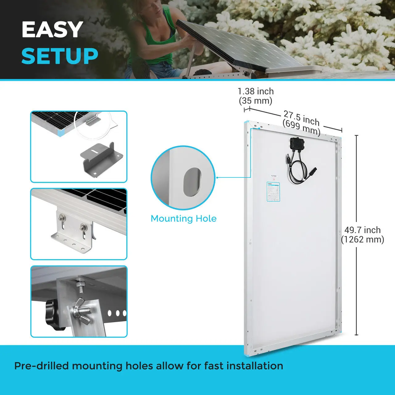 Open Box 175 Watt Monocrystalline Solar Panel - Image 6