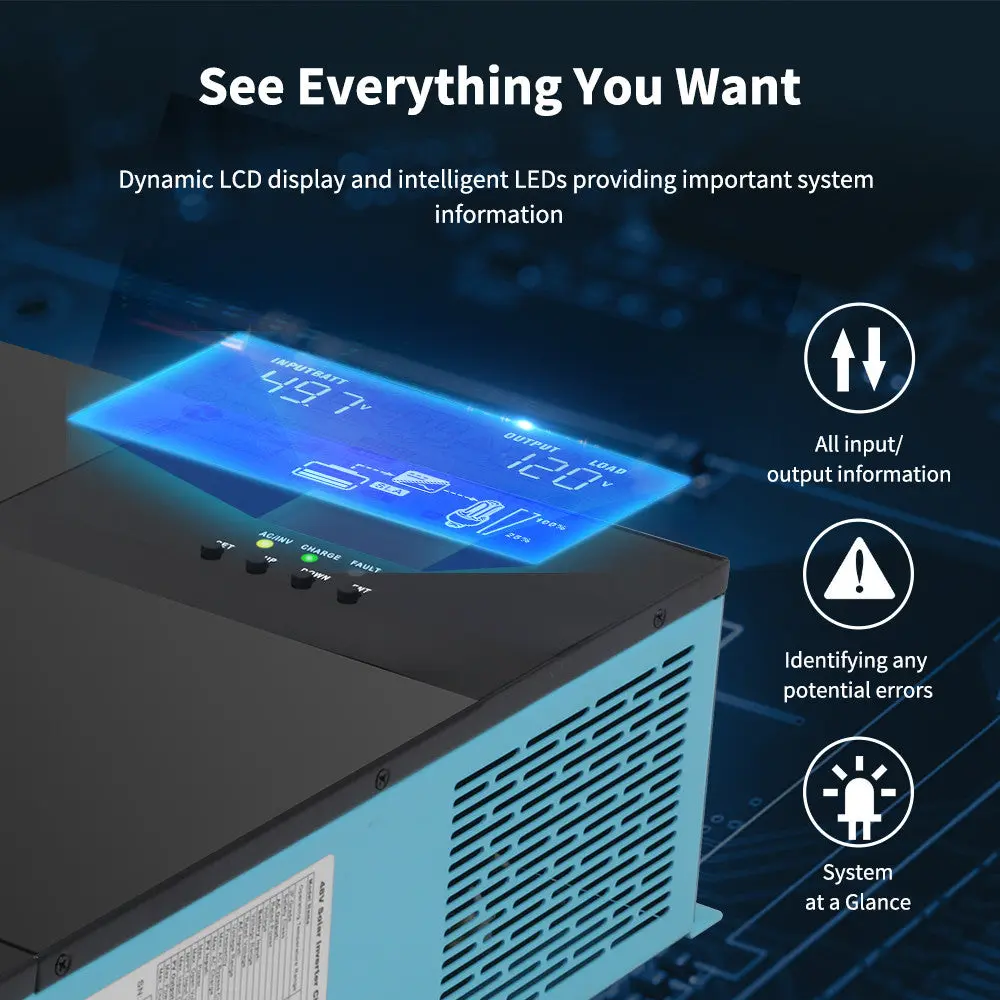 Refurbished 48V 3500W Solar Inverter Charger - Image 8