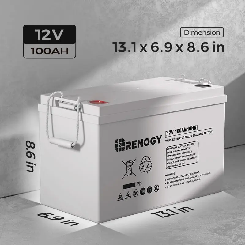 Refurbished Deep Cycle AGM Battery 12 Volt 100Ah - Image 9