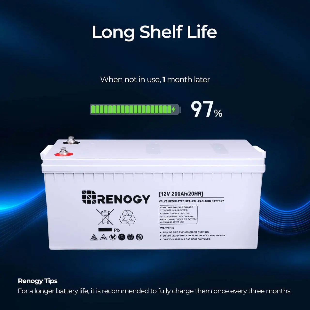 Open Box Deep Cycle AGM Battery 12 Volt 200Ah - Image 7