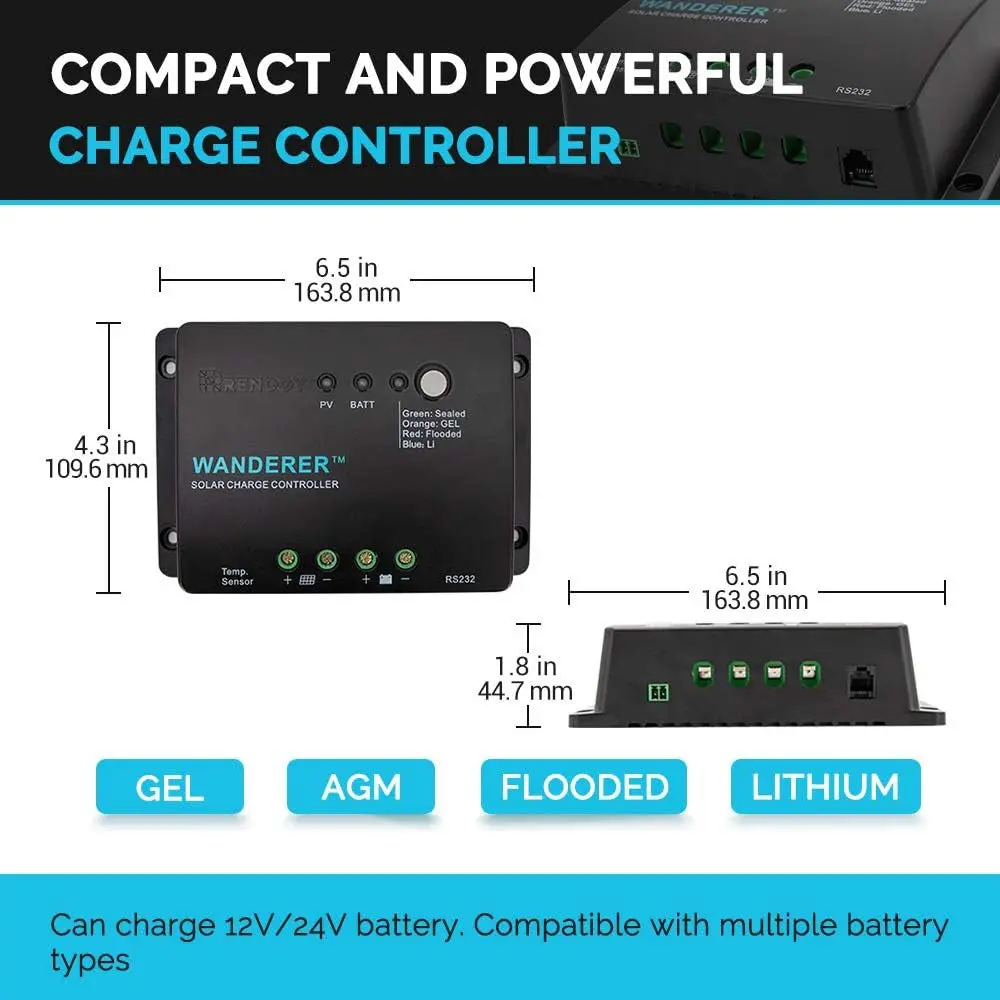 Open Box Renogy 200 Watts 12 Volts Monocrystalline Solar Bundle Kits - Image 5
