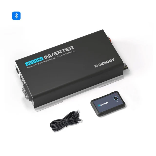 PUH 12V 3000W/2000W/1000W Pure Sine Wave Inverter with UPS Transfer Switch and Built-in Bluetooth - Image 14