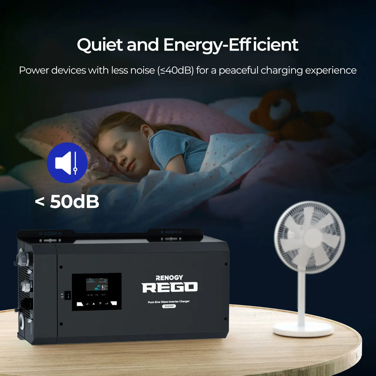 REGO 12V 3000W Pure Sine Wave Inverter Charger w/ LCD Display - Image 9