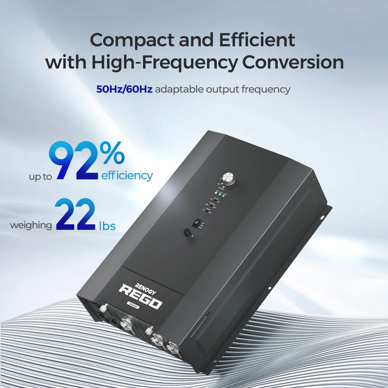 REGO 3000W 12V Pure Sine Wave HF Inverter Charger Split-phase Design - Image 3