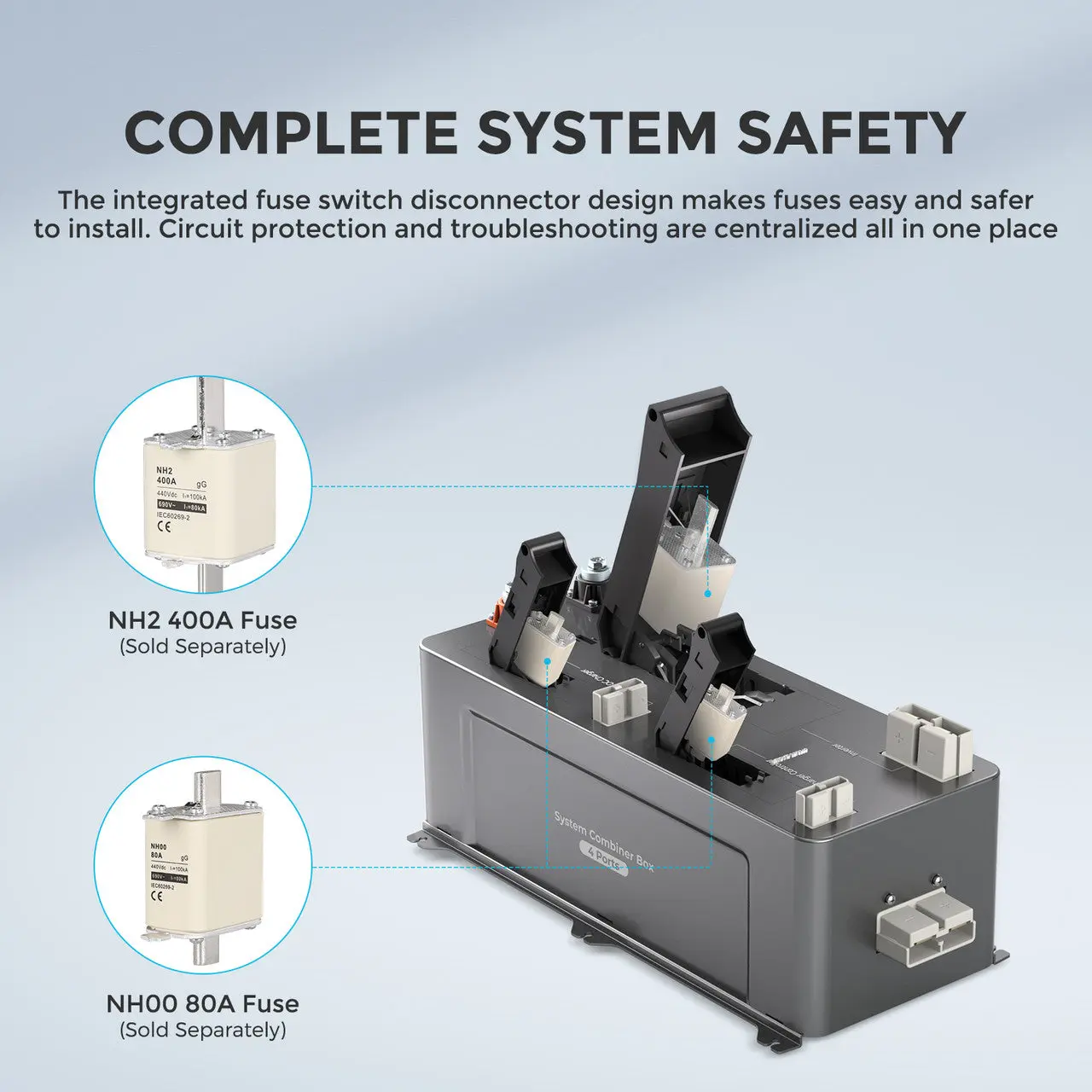 REGO 4 Port 400A System Combiner Box - Image 3