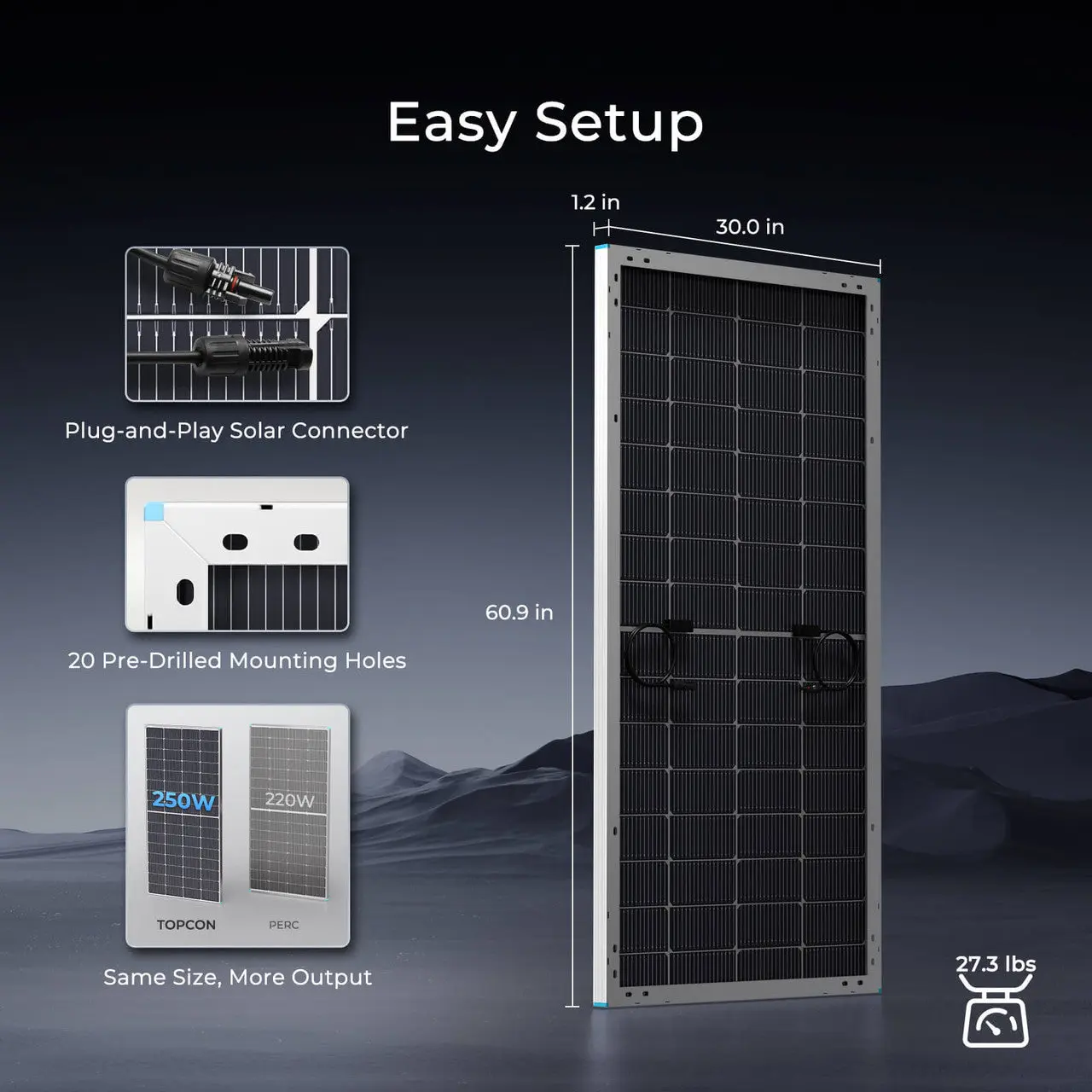 250W N-Type Bifacial Solar Panel - Image 8