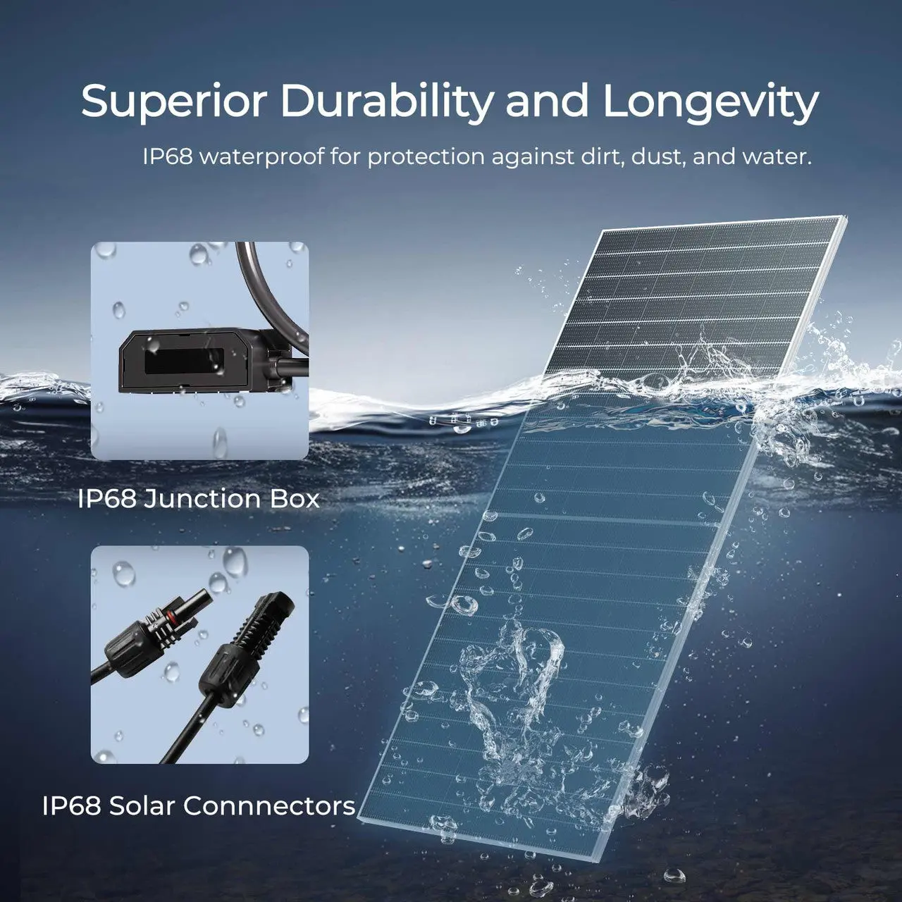 590W N-Type Bifacial Solar Panel（2-Pack） - Image 7