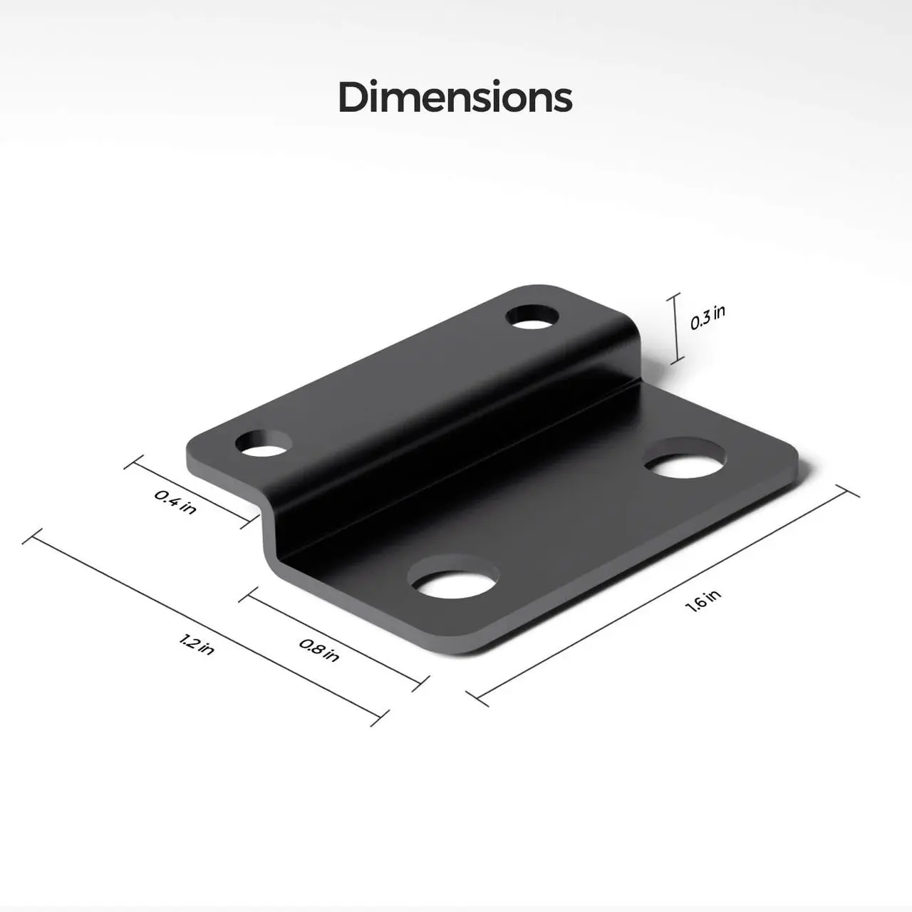 Renogy Mounting Brackets for 12V 200Ah Pro LiFePO4 Batteries (Set of 4) - Image 4