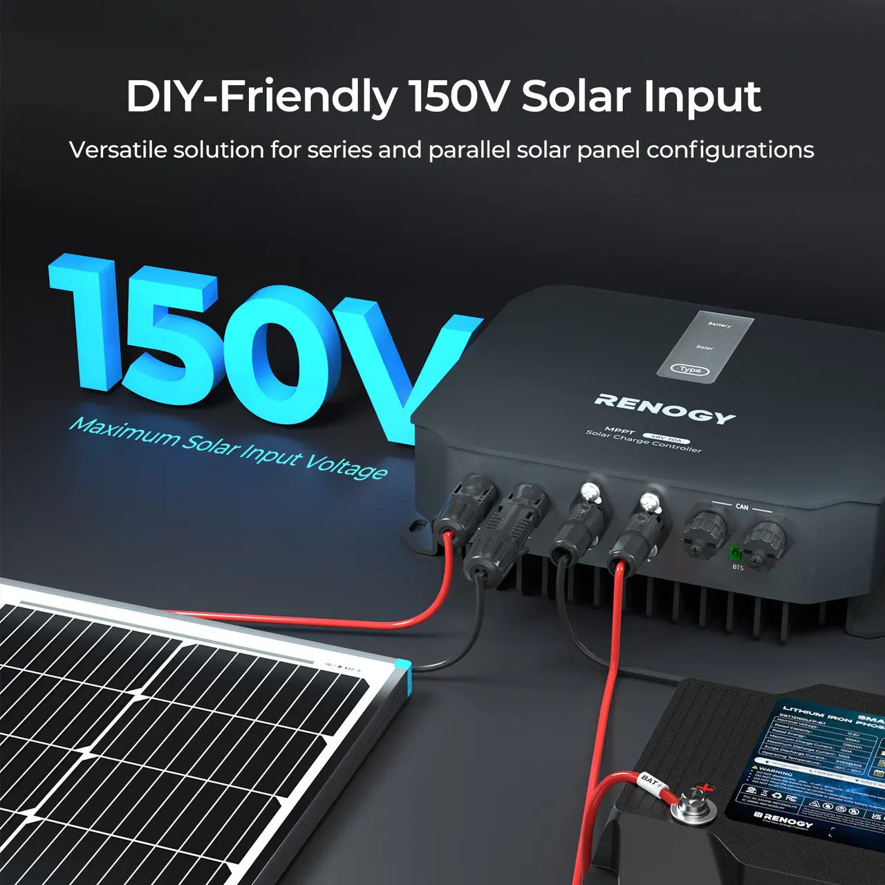 REGO 12V/24V/36V/48V 30A MPPT Solar Charge Controller - Image 3