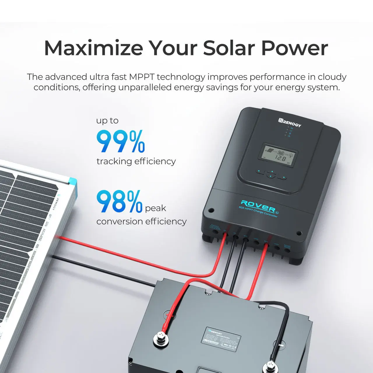 Rover 60 Amp MPPT Solar Charge Controller - Image 3