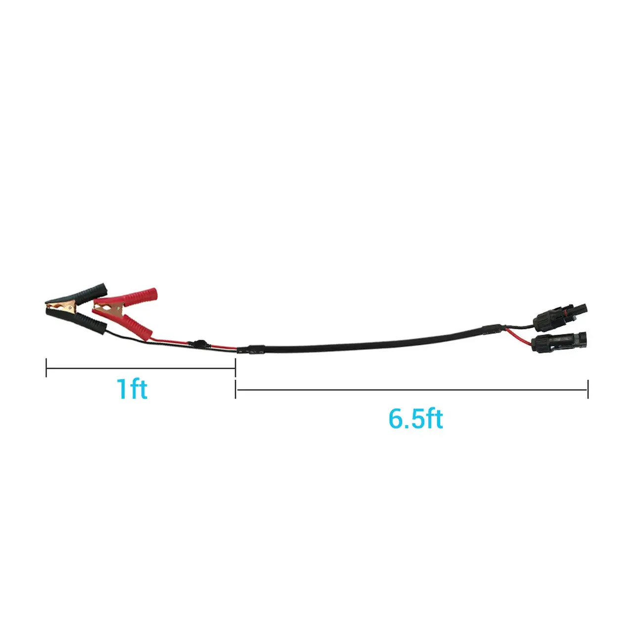 SOLAR CONNECTOR TO ALLIGATOR CLIPS 14 AWG CABLE - Image 6