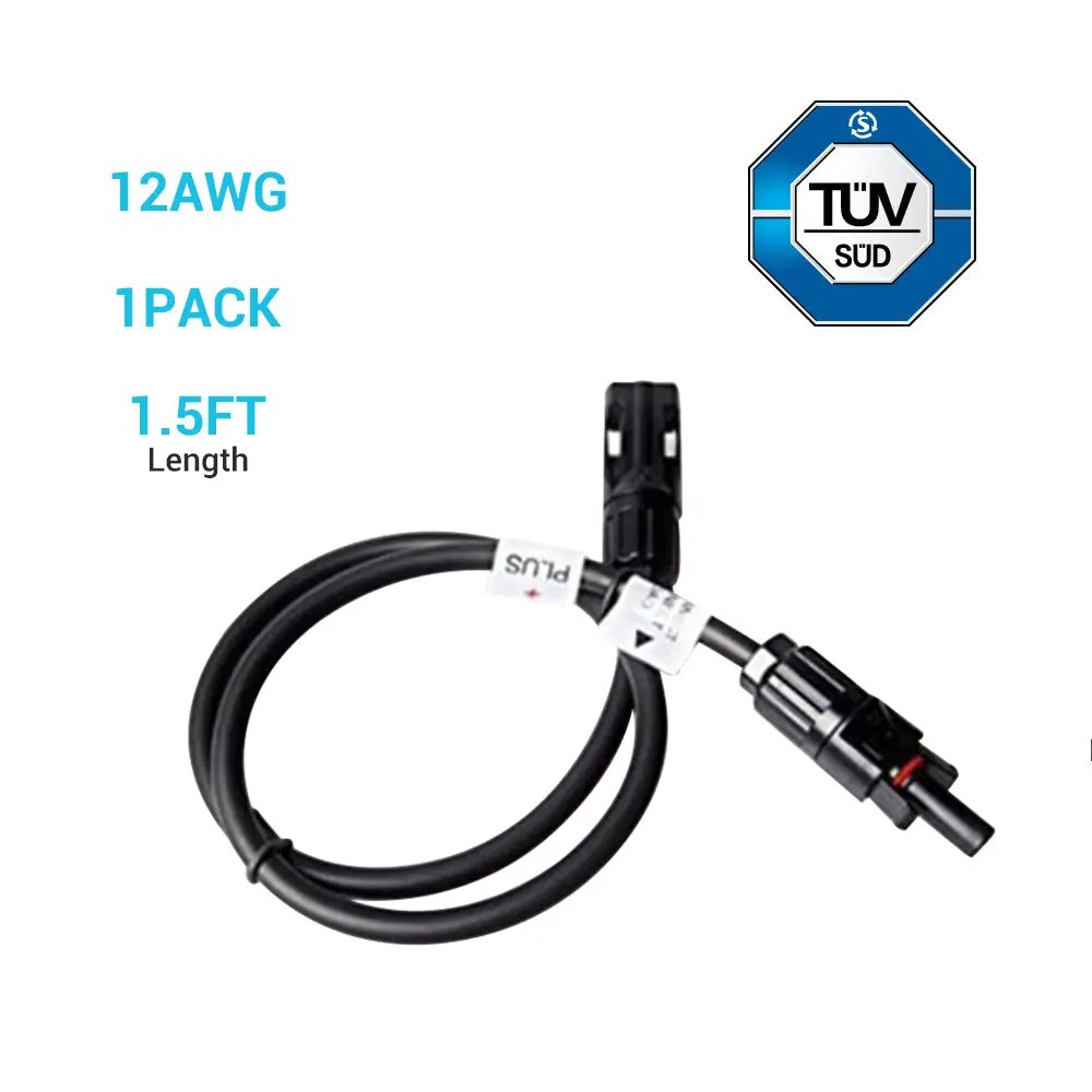 Solar Panel Extension Cable with Male to Female Solar Connectors (Single) - Image 10