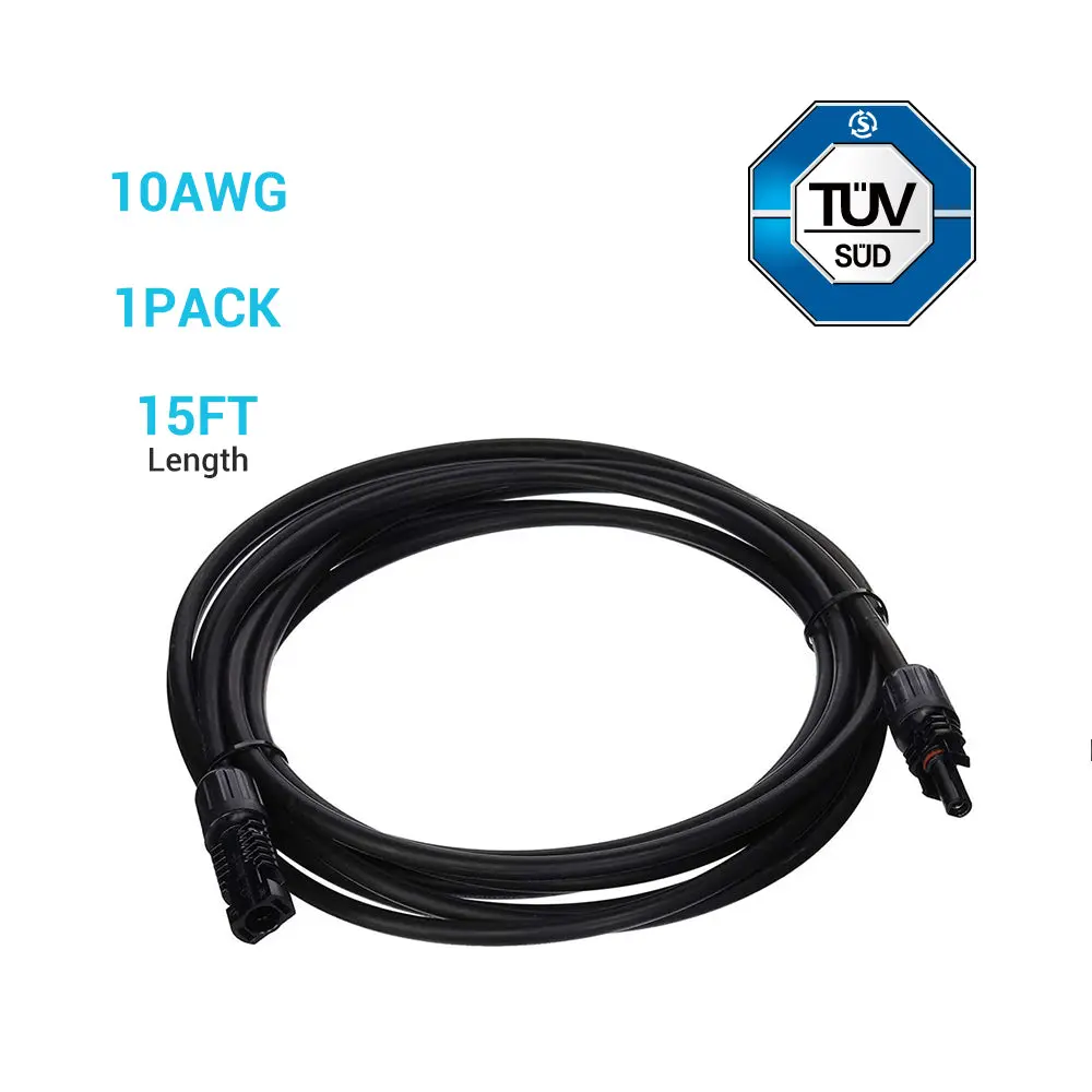 Solar Panel Extension Cable with Male to Female Solar Connectors (Single) - Image 13