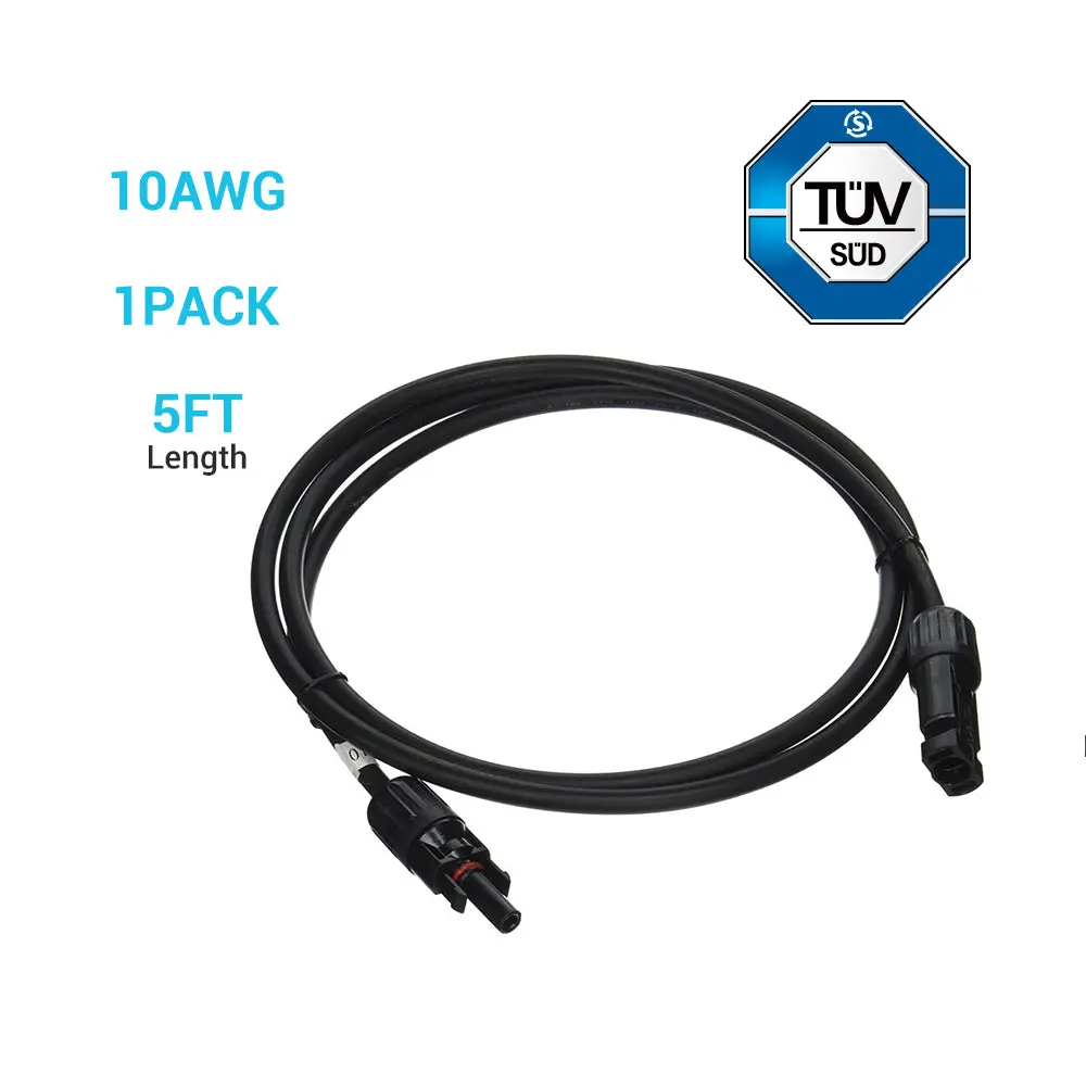 Solar Panel Extension Cable with Male to Female Solar Connectors (Single) - Image 17